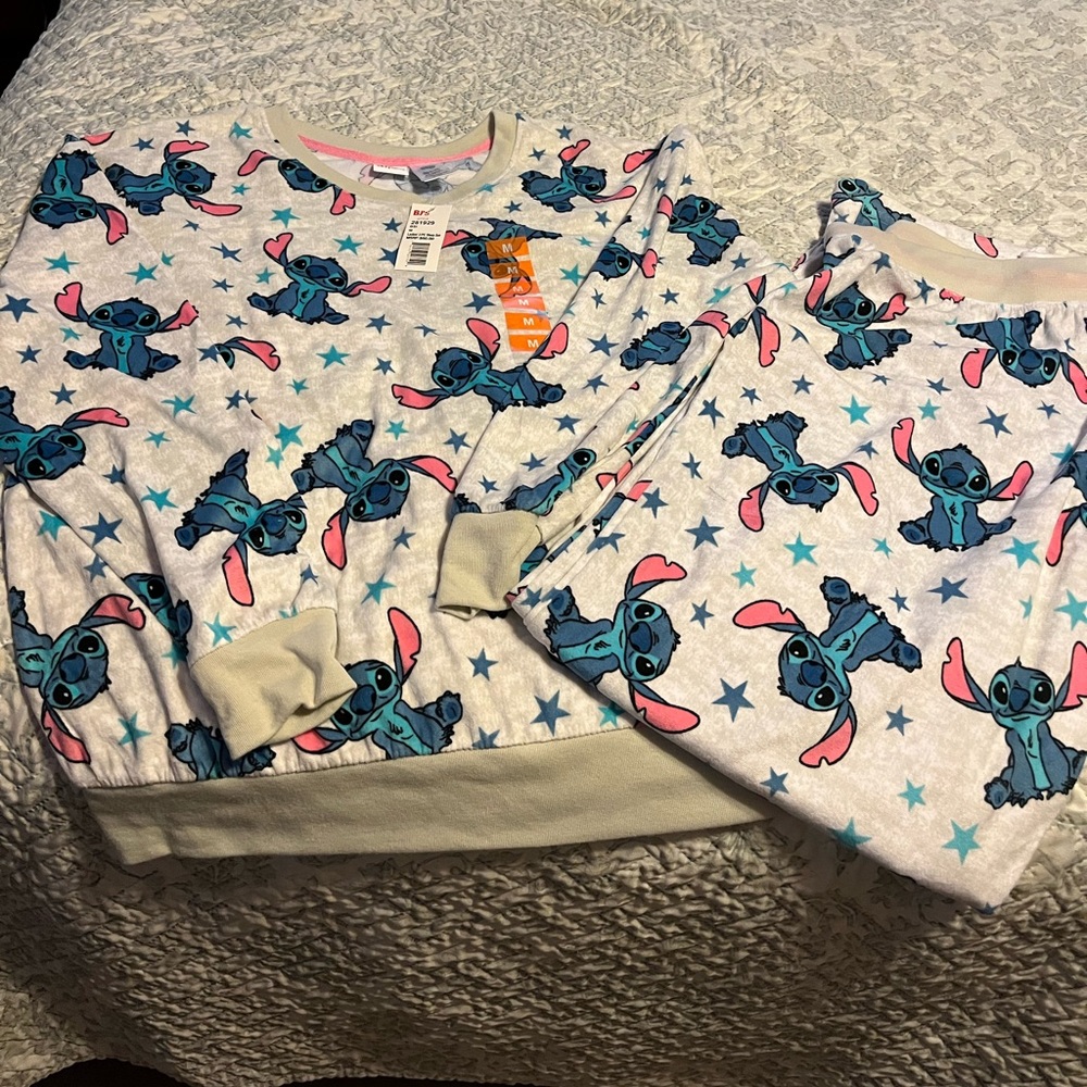 Disney Stitch pajamas NWT